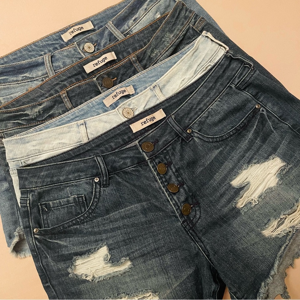 4 Pairs of Denim Shorts